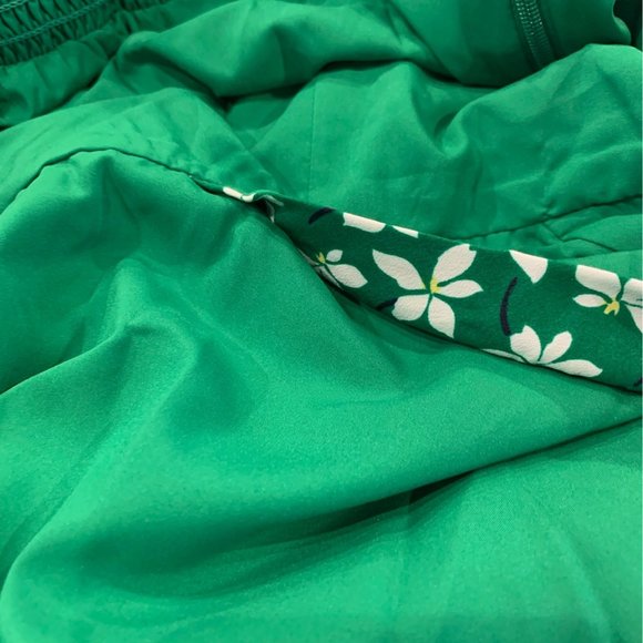 ELIZA J Floral Faux Wrap High/Low Midi Dress Green White Women's Size 18 - Picture 10 of 15